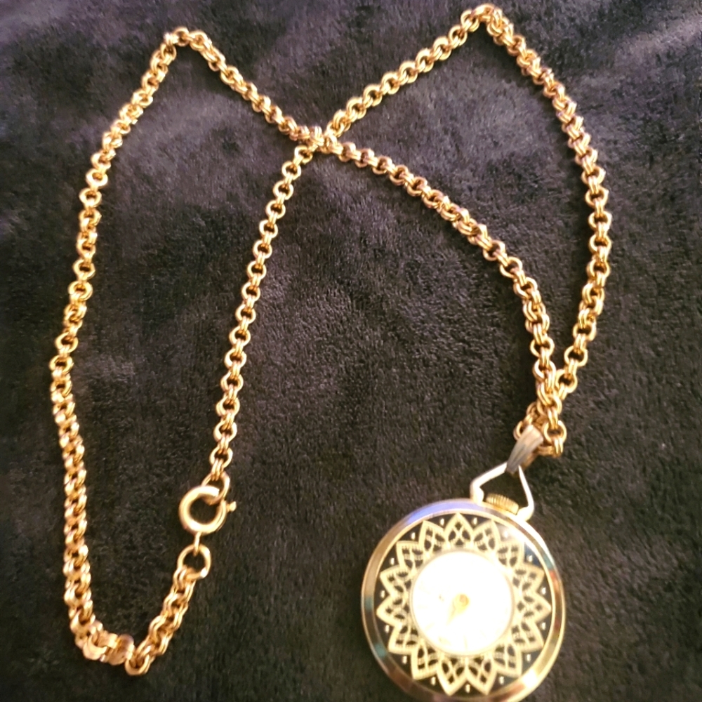 Women's watch necklace